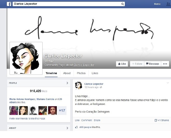 Fantasma letrado: Clarice Lispector