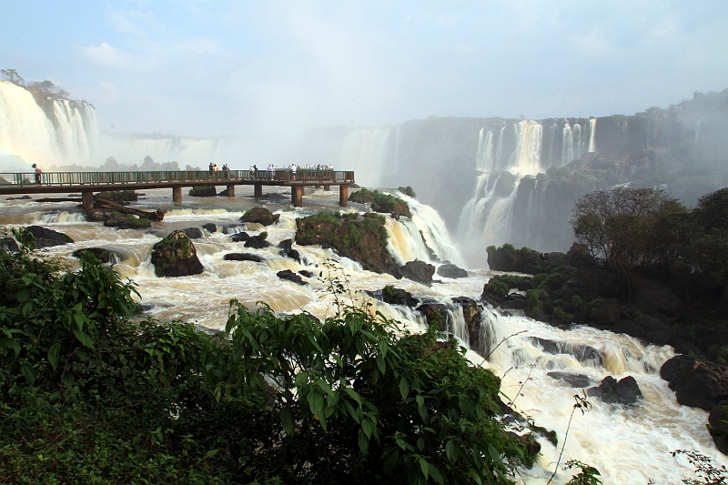 Vazão das Cataratas do Iguaçu, em Foz do Iguaçu, está em baixa | Christian Rizzi / Agência de Notícias Gazeta do Povo