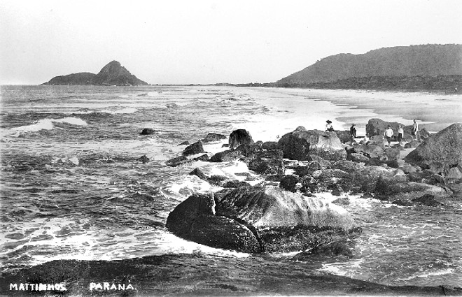 Vista das praias de Matinhos e Caiobá. Foto de Henkel |