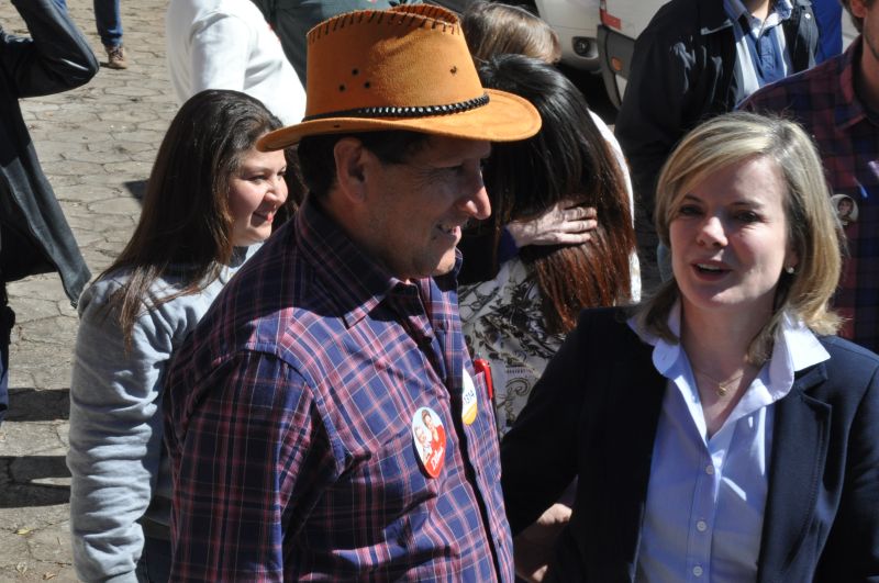 Gleisi fez campanha em Francisco Beltrão | Niomar Pereira/Gazeta do Povo