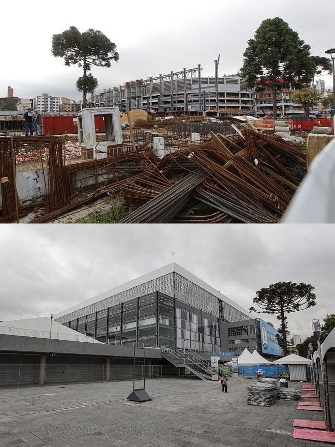 Em obras, o terreno que estava com entulhos, virou área de circulação | 