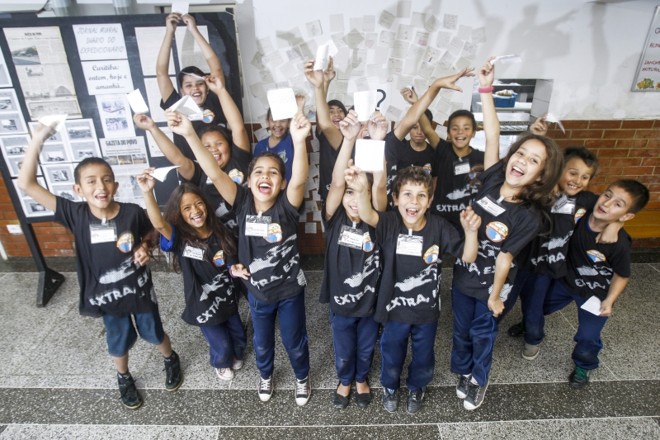 Alunos do CEI do Expedicionário descrevem a cidade que desejam daqui a dez anos. Projeto se estenderá a toda a rede municipal | André Rodrigues/Gazeta do Povo