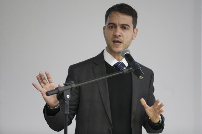 Fabricio Motta, advogado de Goiás, durante a V Conferência Estadual dos Advogados, realizada no centro de convenções da FIEP, em Curitiba |