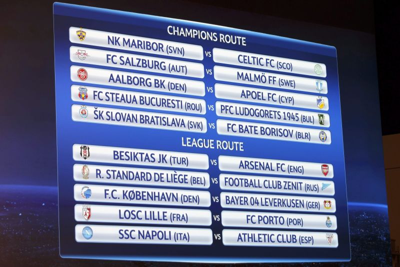 Confrontos da fase preliminar da Liga dos Campeões | EFE