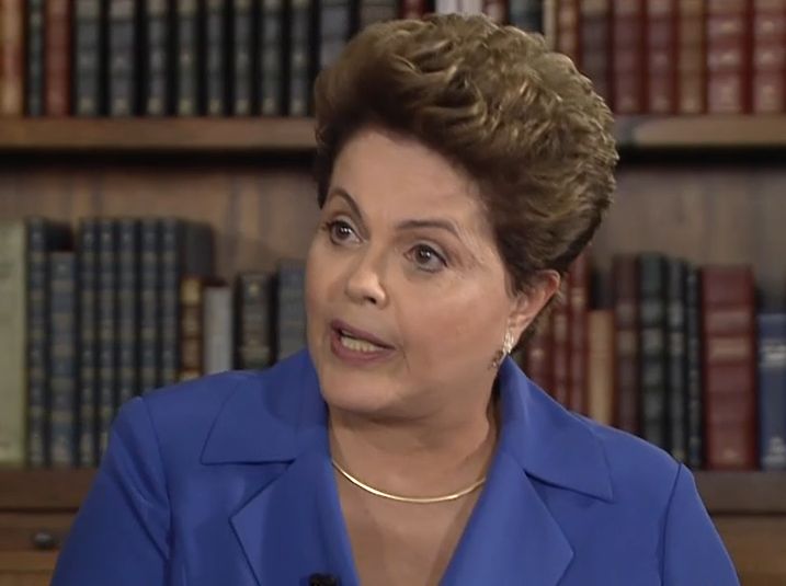 Dilma Rousseff em entrevista ao Jornal Nacional | Reprodução