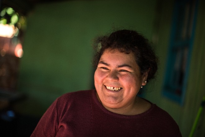 O sorriso simpático de Domingas Vargas, torcedora do Olímpia | 