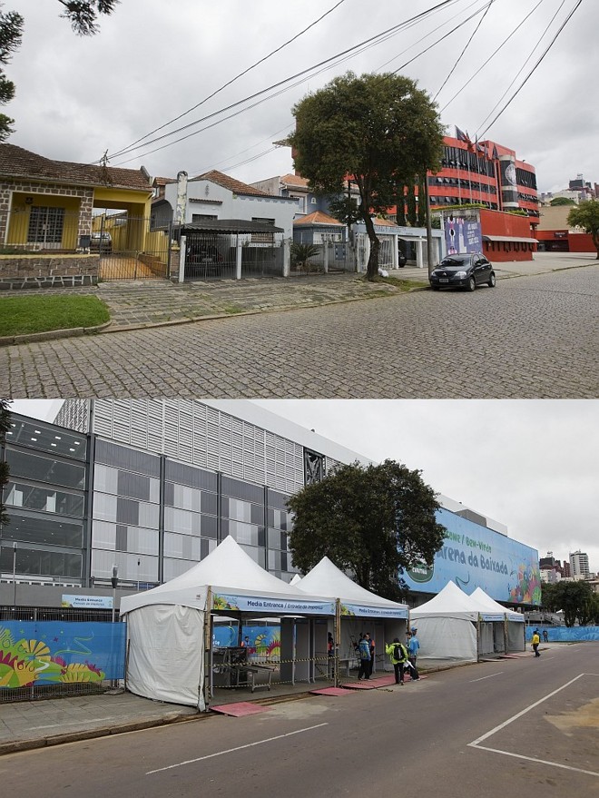 Várias residências foram desapropriadas na rua Buenos Aires, o que significou um aumento na fachada | 
