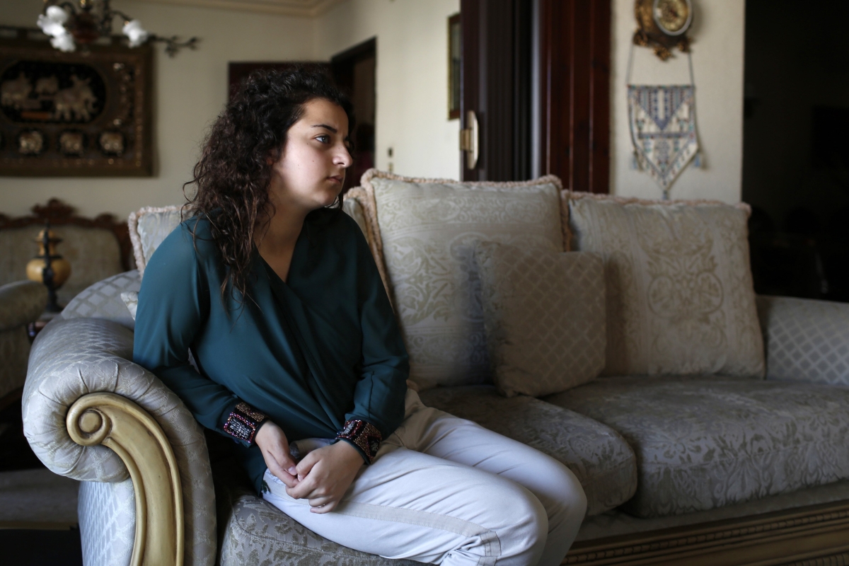 Farah Baker, na casa de sua família, em Gaza | Reuters/Siegfried Modola