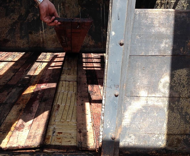 Quadrilha internacional utilizava fundos falsos em ônibus e caminhões para transportar drogas | Polícia Federal / Divulgação