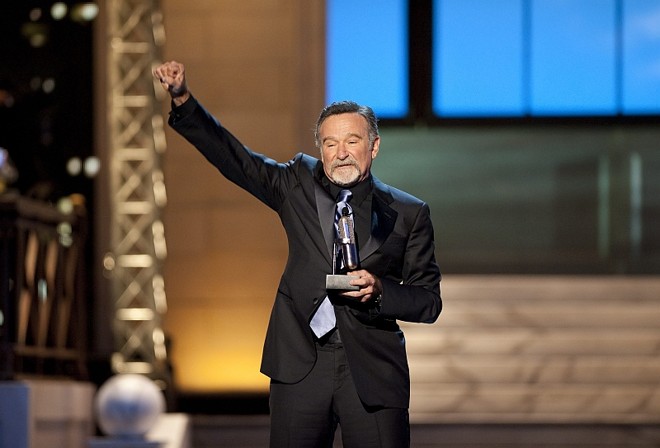 Comediante Robin Williams recebeu em 2012 o prêmio Comedy Awards, em Nova York |