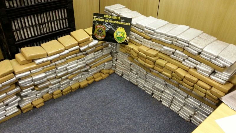 A maior apreensão foi de 373 quilos. Os casos, segundo a PM, não tinham relação | Divulgação/Polícia Federal