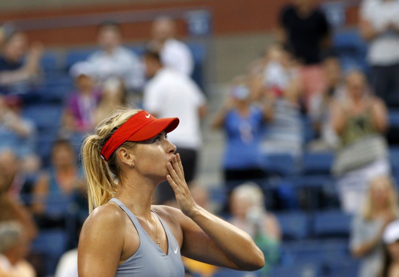Sharapova comemora vitória na segunda rodada do US Open | Eduardo Munoz / Reuters