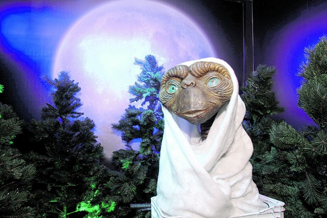 No museu de cera, o ET é uma das atrações |