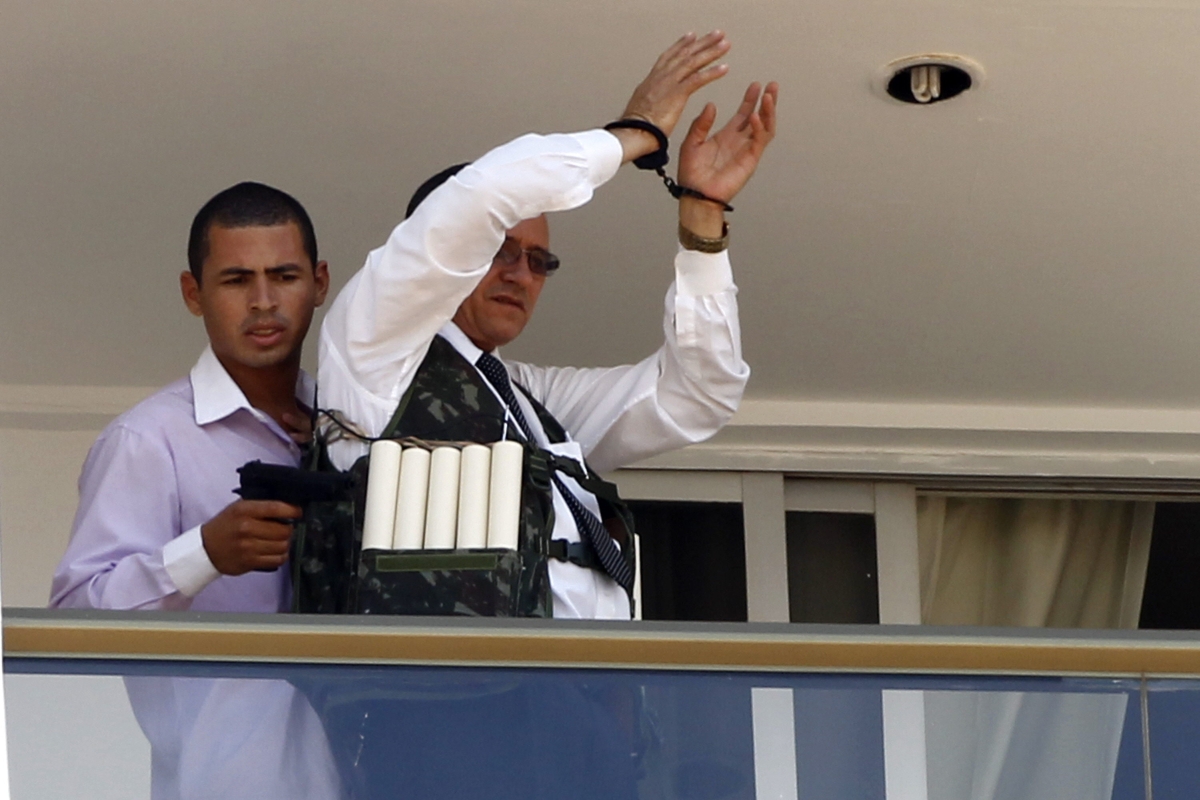 Ação do sequestrador ocorre no hotel Saint Peter, no setor hoteleiro sul, em Brasília | EFE/Fernando Bizerra Jr.