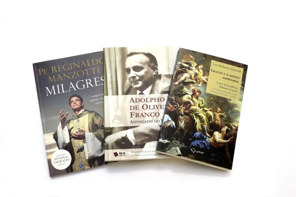 Milagres 7 exemplos de fé para inspirar e transformar nossas vidas; Adolpho de Oliveira Franco Advogado do Paraná e Gracián e o mundo empresarial A arte da prudência, todos recém-lançados | César Machado/Gazeta do Povo