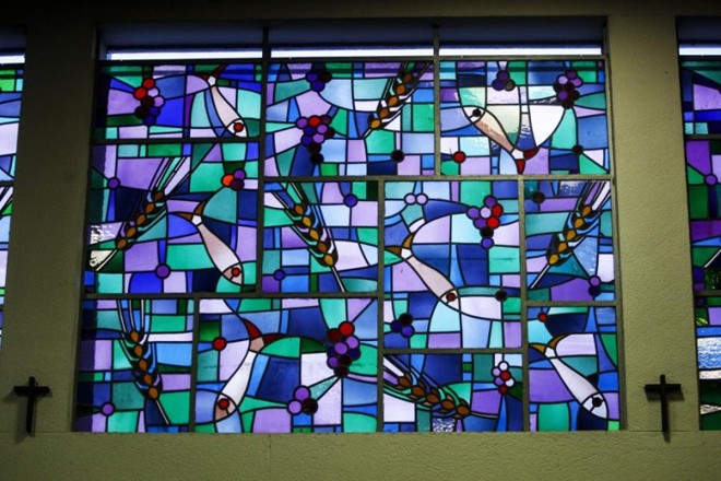 Detalhe do vitral da Capela Central | 