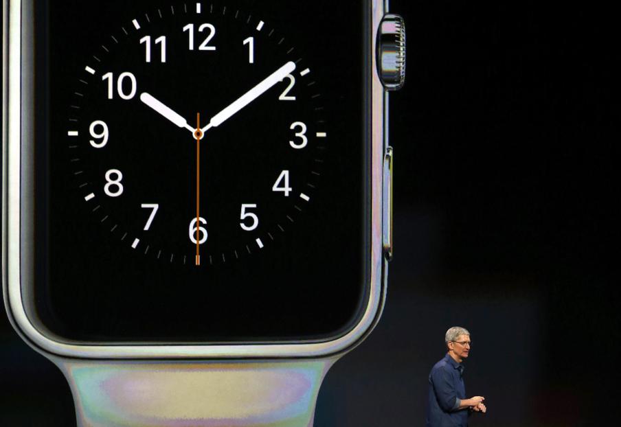 O smartwatch da Apple tem tela de safira e o material das pulseiras varia entre couro, metal e borracha. | Efe/Monica Davey