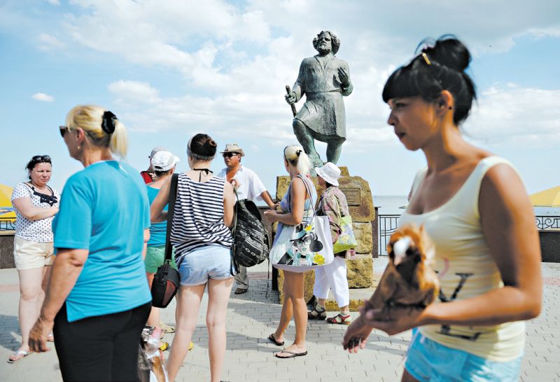 A cidade de Koktebel, na Crimeia, era um oásis de tolerância para artistas e escritores em meio à repressão soviética | James Hill para The New York Times