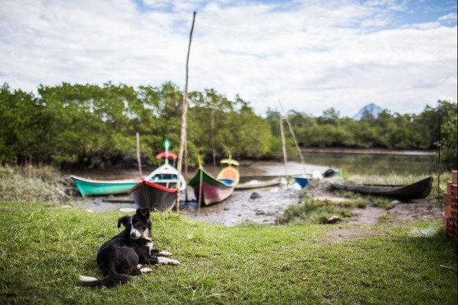 Itaquanduva, pequena comunidade de pescadores em Guaraqueçaba |