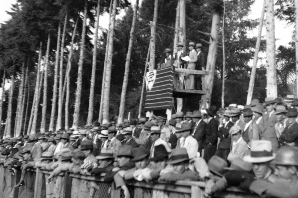 Atletiba que terminou em 1 a 1 no dia 2 de setembro de 1934 foi a primeira transmissão esportiva de rádio no Paraná | Arquivo Museu do Atlético