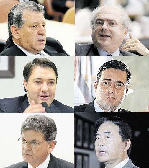 Dilceu Sperafico ; Alfredo Kaefer ; Fernando Giacobo ; João Arruda ; Leopoldo Meyer ; Hidekazu Takayama | Gustavo Lima/Agência Câmara ; Brizza Cavalcante/Agência Câmara ; Nilson Bastian/Câmara dos Deputados