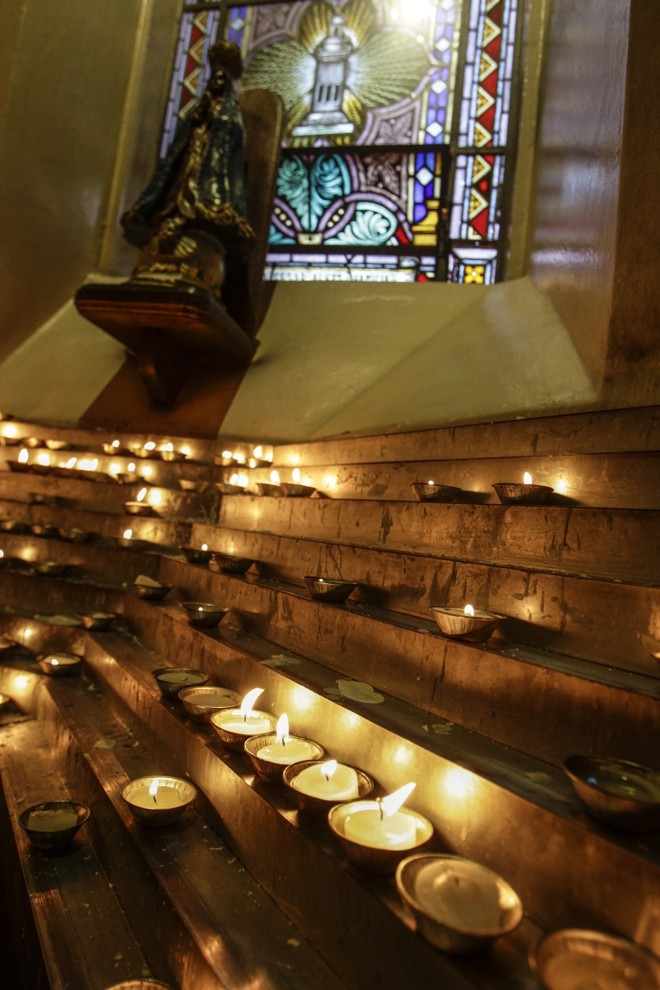 Nichos reservados para as lamparinas, acendidas ali para evitar que as pinturas sejam danificadas com o calor | 