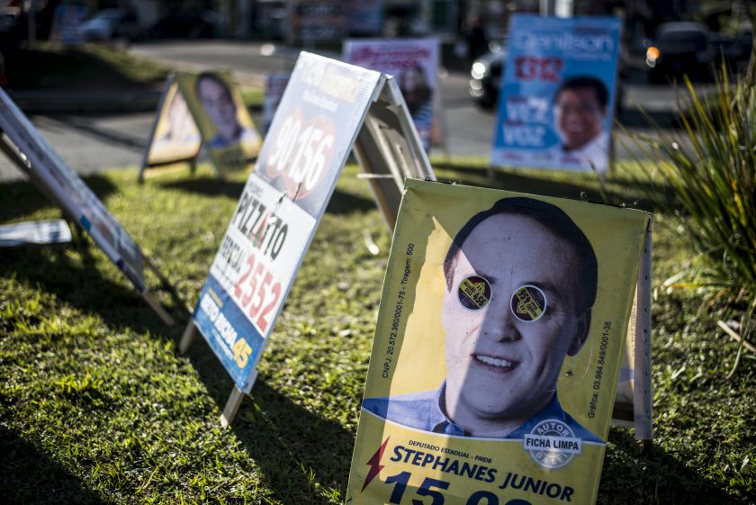 O candidato a deputado estadual Stephanes Júnior (PMDB) é o sexto com mais cavaletes apreendidos: 26 | Henry Milléo/Agência de Notícias Gazeta do Povo