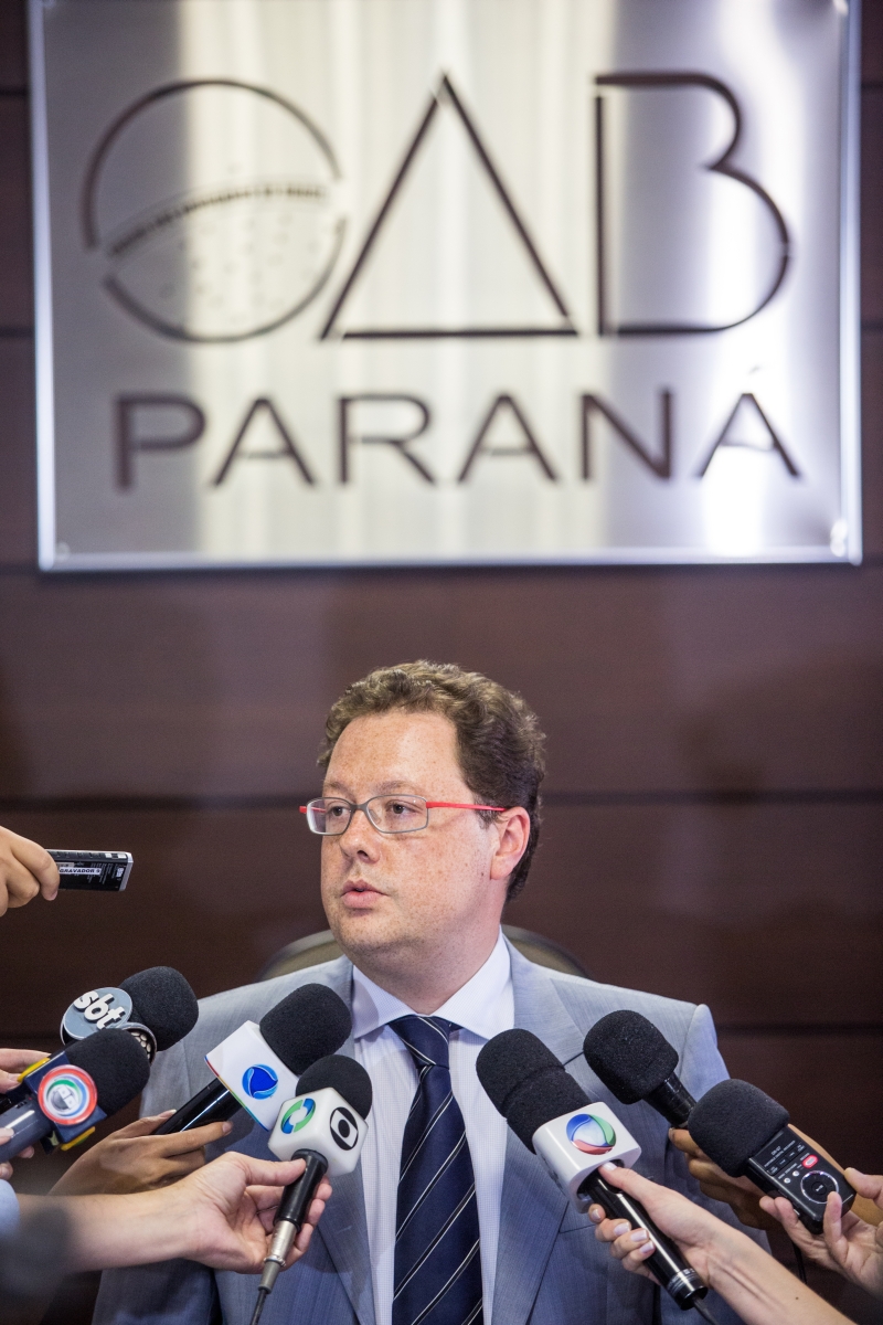 Juliano Breda, presidente da OAB no Paraná, se encontrou com o secretário da Fazenda para discutir o assunto | Brunno Covello/ Gazeta do Povo