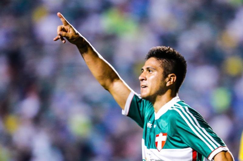 Cristaldo garantiu a vitória do Palmeiras diante do Criciúma | Leandro Martins / Futura Press / Folhapress