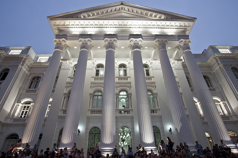 O prédio histórico da Universidade Federal do Paraná (UFPR), na Praça Santos Andrade, em Curitiba | Marcelo Andrade / Agência de Notícias Gazeta do Povo
