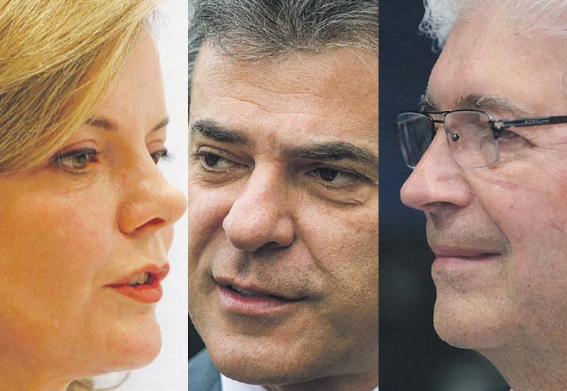 Em simulação de segundo turno, o candidato tucano aparece com 52% das intenções de voto, contra 33% do candidato do PMDB. Se confrontado com Gleisi, o tucano recebe 58% dos votos e Gleisi tem 25% | Antônio More/ Brunno Covello/ Cesar Machado