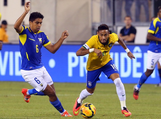 Neymar deu assistência para o gol de Willian, mas no geral teve atuação discreta | 