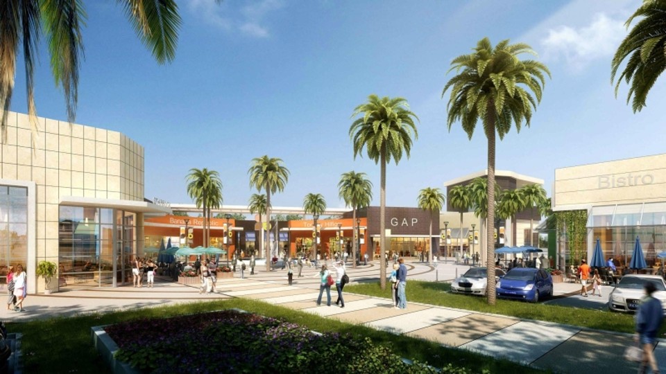 Projeção gráfica do futuro Outlet Premium Porto Belo, do grupo Tacla: empreendimento será aberto às margens da BR-101, em 2016, com 125 lojas, dois restaurantes e 12 opções de fast-food | Divulgação