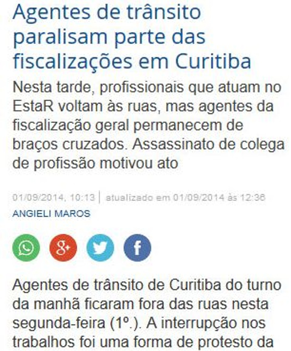 Para utilizar, basta clicar no símbolo do aplicativo, após o título da notícia | Reprodução