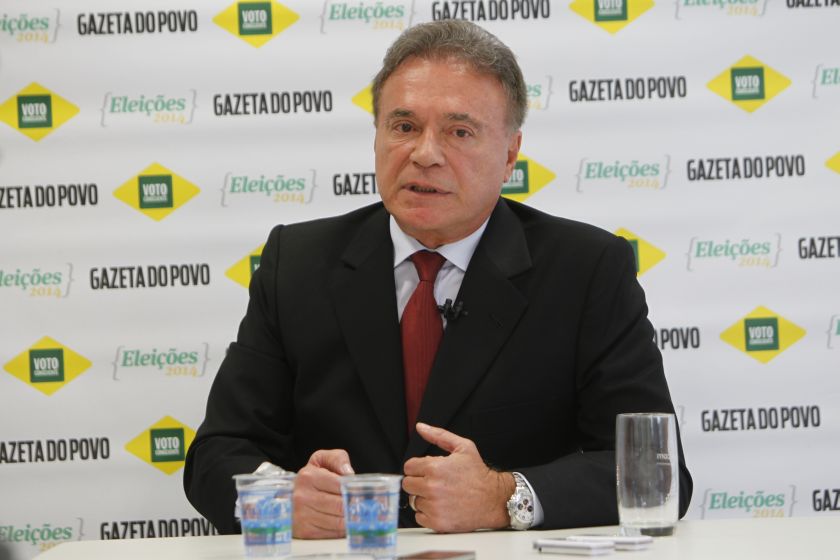 Senador Alvaro Dias em sabatina realizada pela Gazeta do Povo | Antonio More/Agência de Notícias Gazeta do Povo