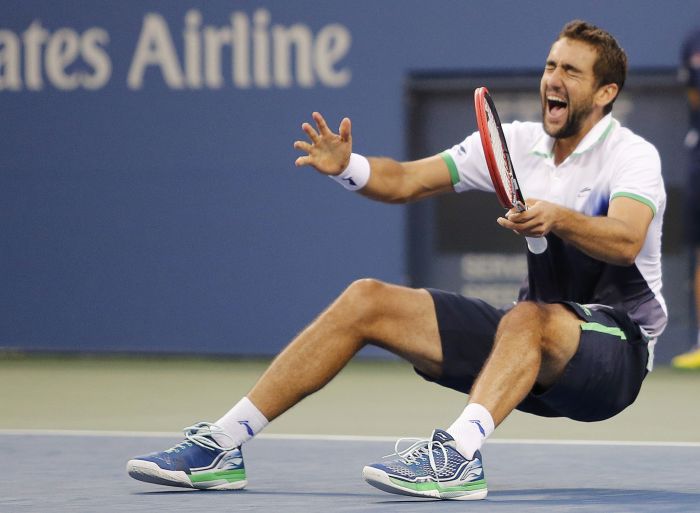 Croata Marin Cilic comemora a conquista no do US Open, nesta segunda-feira (8) | Reuters