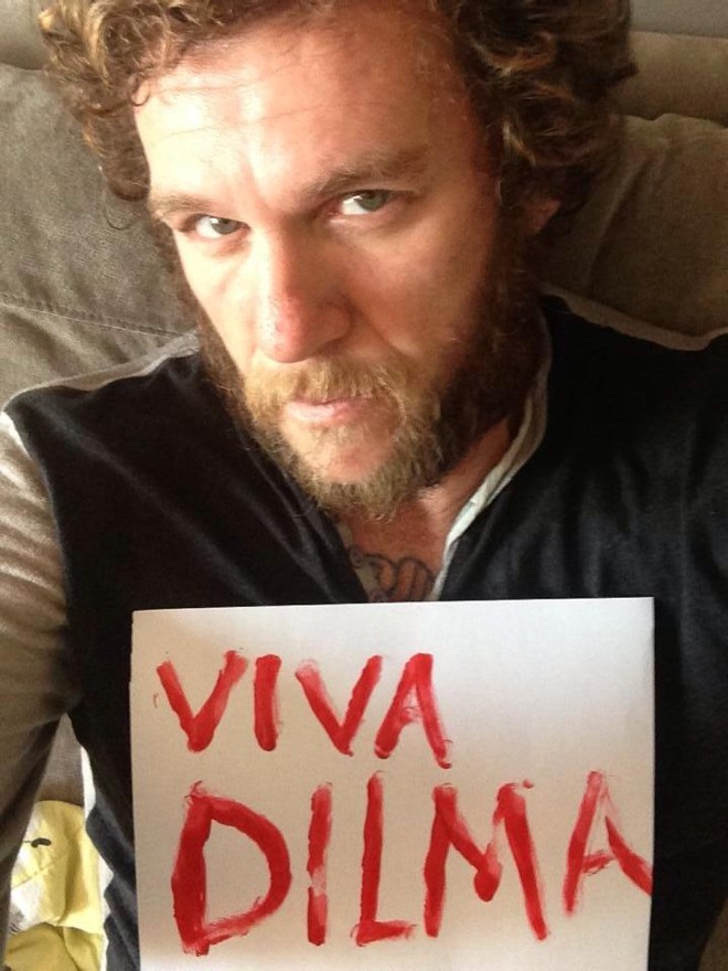 O cantor e compositor Otto publicou foto apoiando a candidata Dilma Rousseff (PT), afirmando que votará