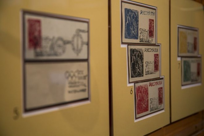 Exposição Esporte Movimento também traz selos com a temática olímpica |
