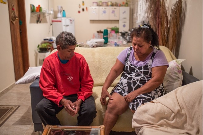 José Almeida de Oliveira (50) e a mulher Marlene Dias Pereira (52), moradores de Pontal do Paraná |