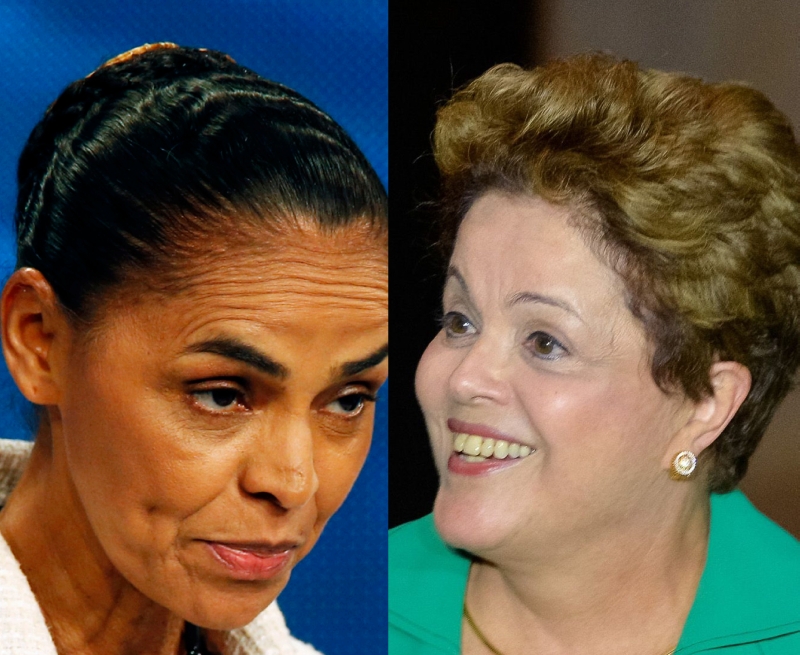 Marina: desmentido; Dilma: críticas ao PSB | Paulo Whitaker/Reuters; Cadu Gomes/Divulgação