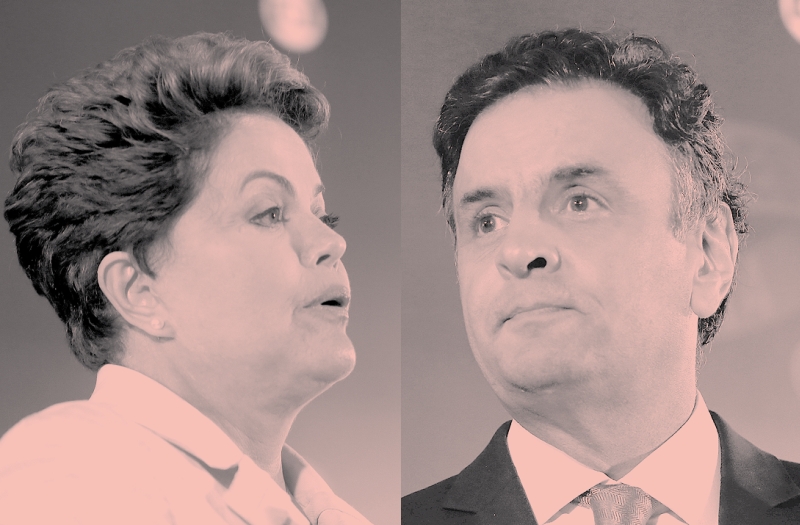 Dilma tem mais força no Norte e Nordeste; o mineiro vence no Sul e Sudeste | Fotos: Adriana Spaca/Folhapress