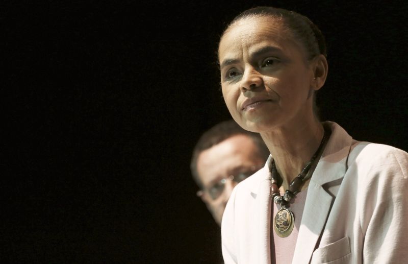 Marina Silva declarou voto e apoio a Aécio Neves no segundo turno das eleições presidenciais | REUTERS/Nacho Doce