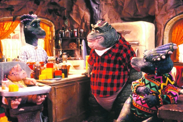 Sucesso na década de 1990, Família Dinossauros tratava de temas polêmicos com ironia | Divulgação