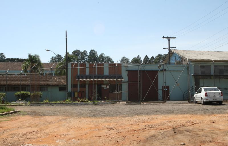 Fachada do Cense São Francisco, em Piraquara, o mais antigo centro de internação de adolescentes do Paraná | Aniele Nascimento/Gazeta do Povo
