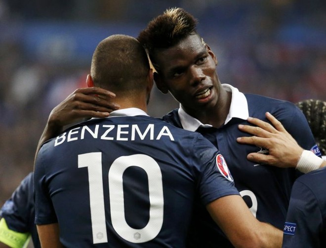 Benzema e Pobga marcaram os gols da França | Charles Platiau/Reuters