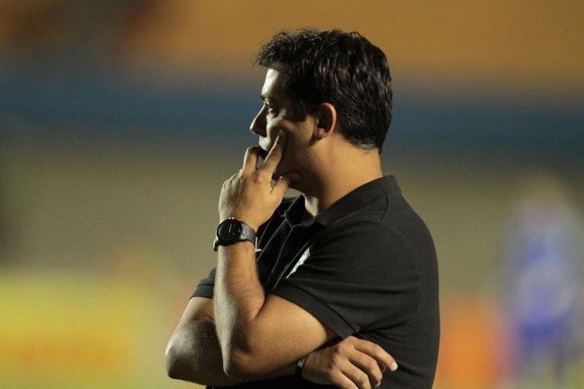 Técnico Marquinhos elogia goleiro do Goiás e admite falhas | Carlos Costa/Futura Press/Folhapress