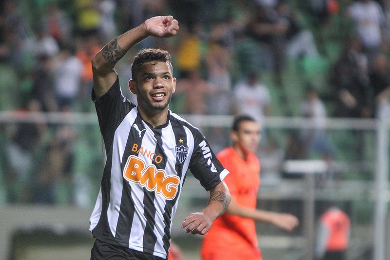 Carlos comemora o terceiro gol do Atlético-MG contra o Sport, em Belo Horizonte. | Divulgação