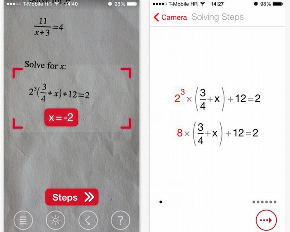 O app também mostra as instruções de como resolver as equações, para aqueles que não querem apenas terminar a lição de casa mais rápido | Reprodução.
