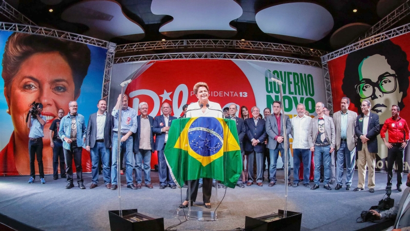 Dilma durante a comemoração da vitória: disposição para mudar o jeito de administrar o Brasil | Ichiro Guerra/ Divulgação