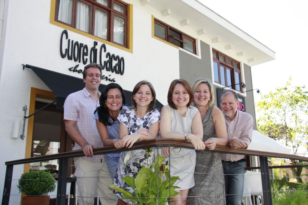 Sócios da Cuore di Cacau e do Empório Rosmarino; empresas planejam expansão. | Divulgação